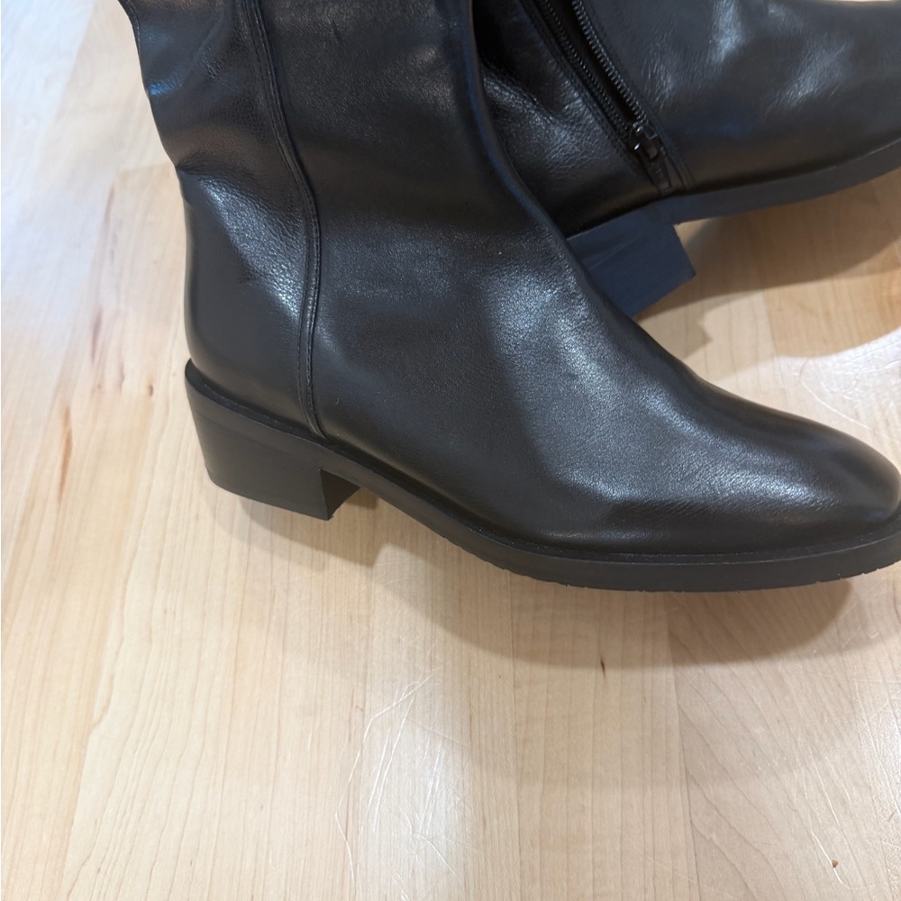 Anthropologie Black Leather Boots - Picture 2 of 10